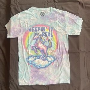 DOM Unicorn Keepin' it Real Tie-Dye T-Shirt